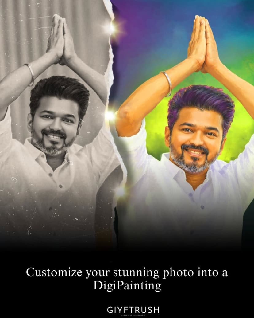 Celebrity Style Digital Painting